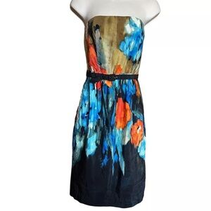 Anthropologie Moulinette Soeurs Strapless Belted Mini Dress Size 0